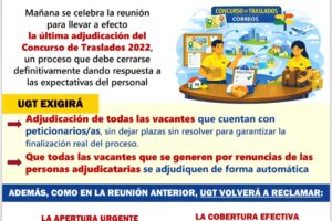 Concurso de traslados 2022. Última adjudicación el 5 de mayo de 2026