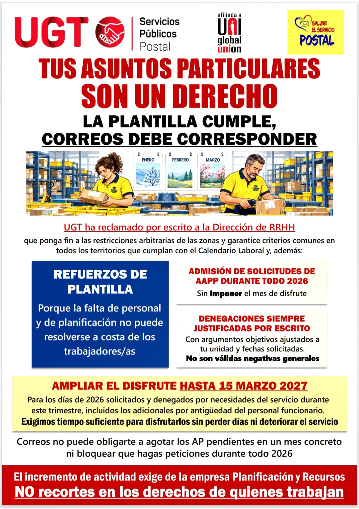 Tus asuntos particulares son un derecho
