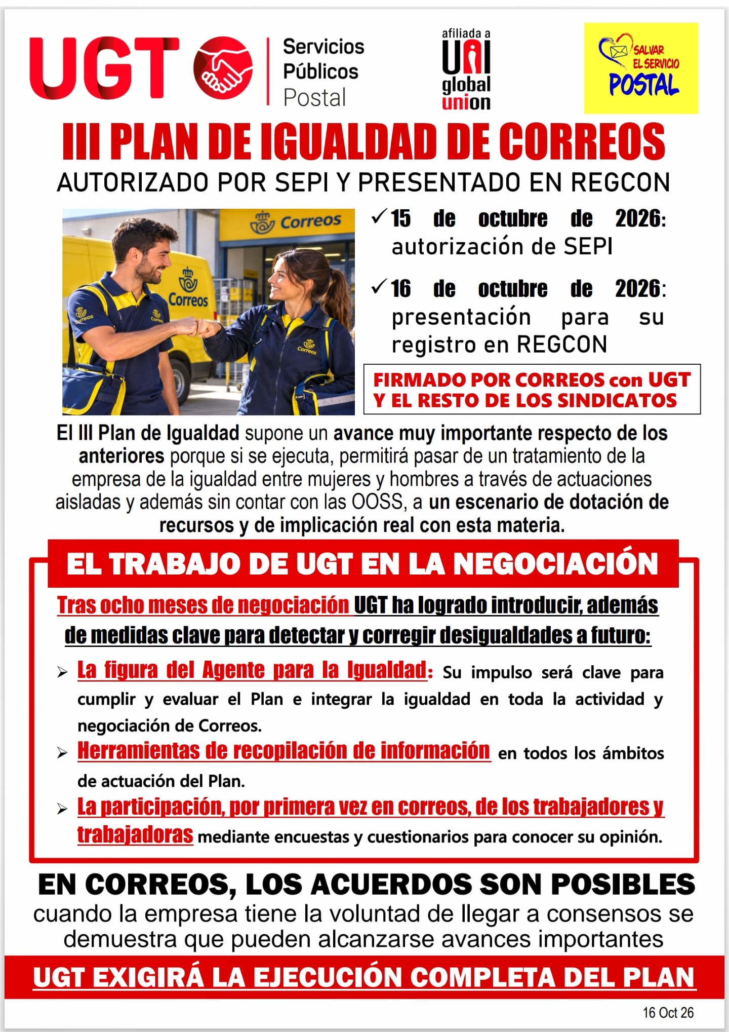 III Plan de igualdad de Correos
