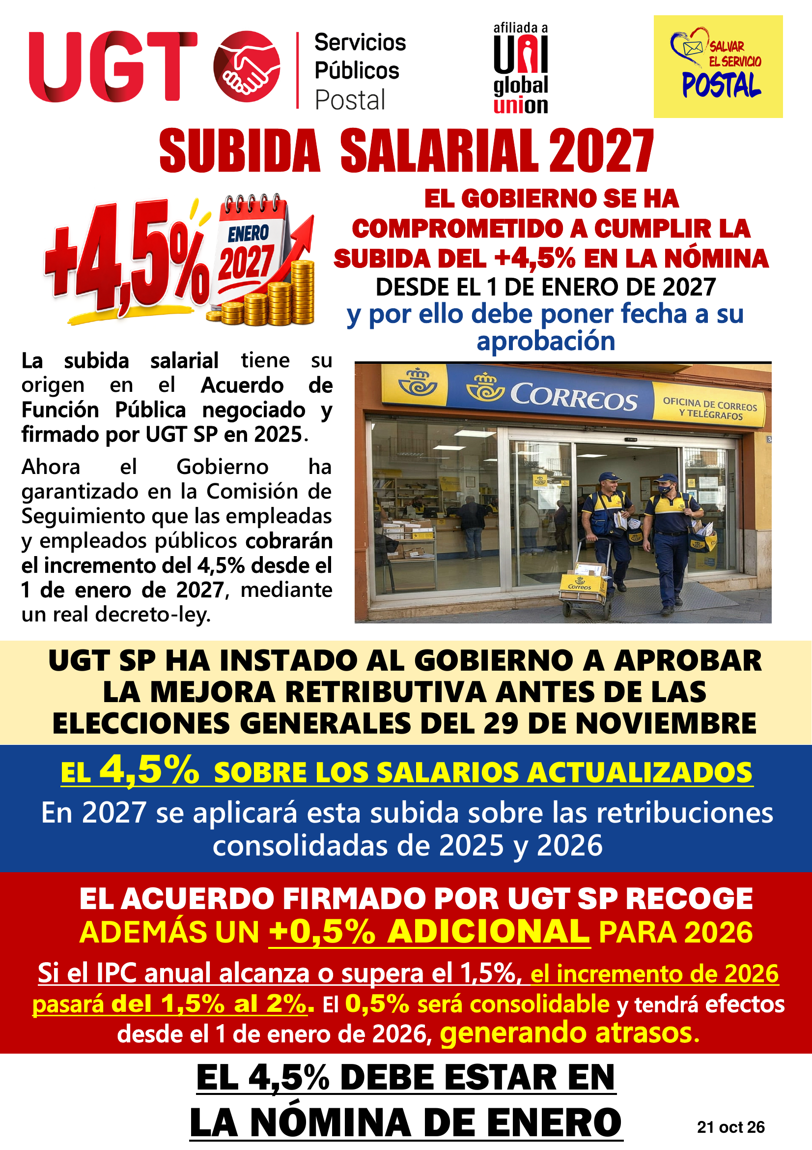Subida salarial 2027