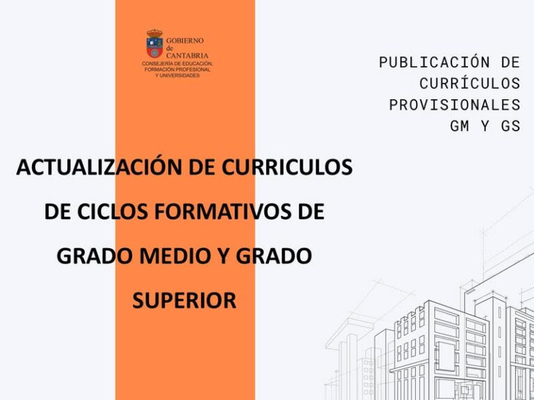 Lee más sobre el artículo Actualización de currículos de FP
