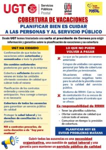 Correos debe dar cobertura en las vacaciones