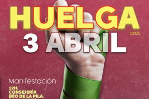 Publicados los servicios mínimos para huelga docente del 3 de abril.