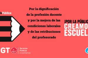 UGT SP potencia en España la campaña internacional ‘¡Por la Pública! Creamos Escuela’