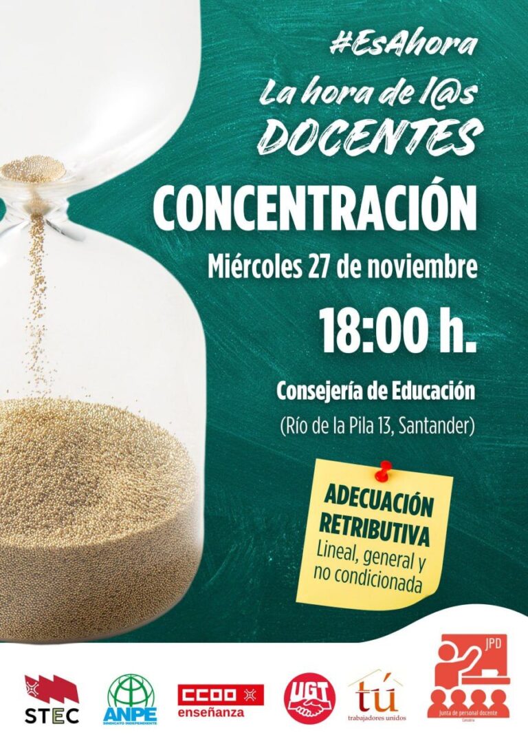 Lee más sobre el artículo ¡Concentración docente para el 27 de noviembre!