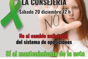 Educación pospone la negociación sobre oposiciones y la Junta de Personal Docente llama a movilizarse el sábado