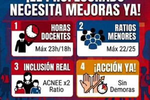 UGT SP exige responsabilidad política a los grupos parlamentarios para evitar retrasos en las mejoras urgentes de la enseñanza pública y de todo el sistema financiado con fondos públicos